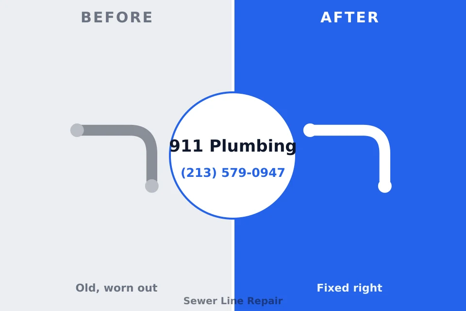 Before and after: plumbing repair Panama City Beach, FL